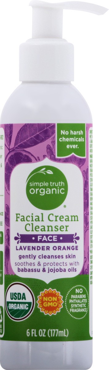 slide 8 of 9, Simple Truth Organic Lavender Orange Lavender Orange Facial Cream Cleanser 6 oz, 6 oz