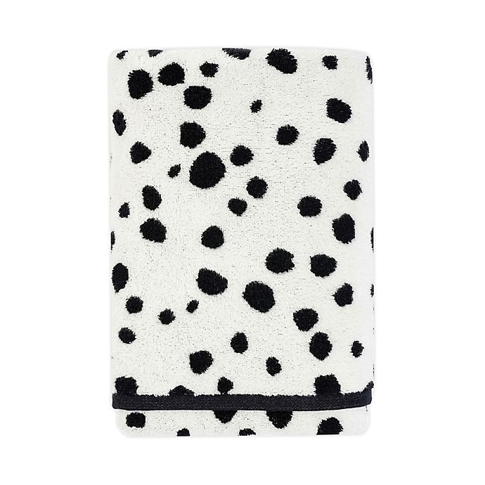 slide 1 of 2, Marmalade Kids Towel Black Dots Bath, 1 ct