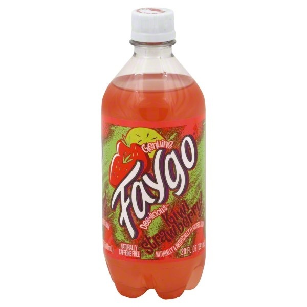 slide 1 of 4, Faygo Soda, Kiwi Strawberry, 20 oz