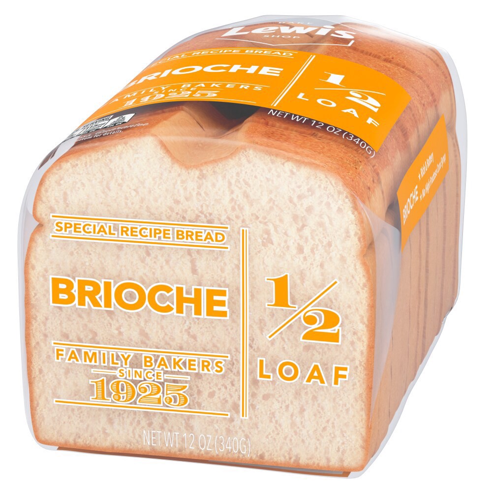 slide 2 of 5, Lewis Bake Shop Lbs Half Loaf Brioche Bread, 12 oz