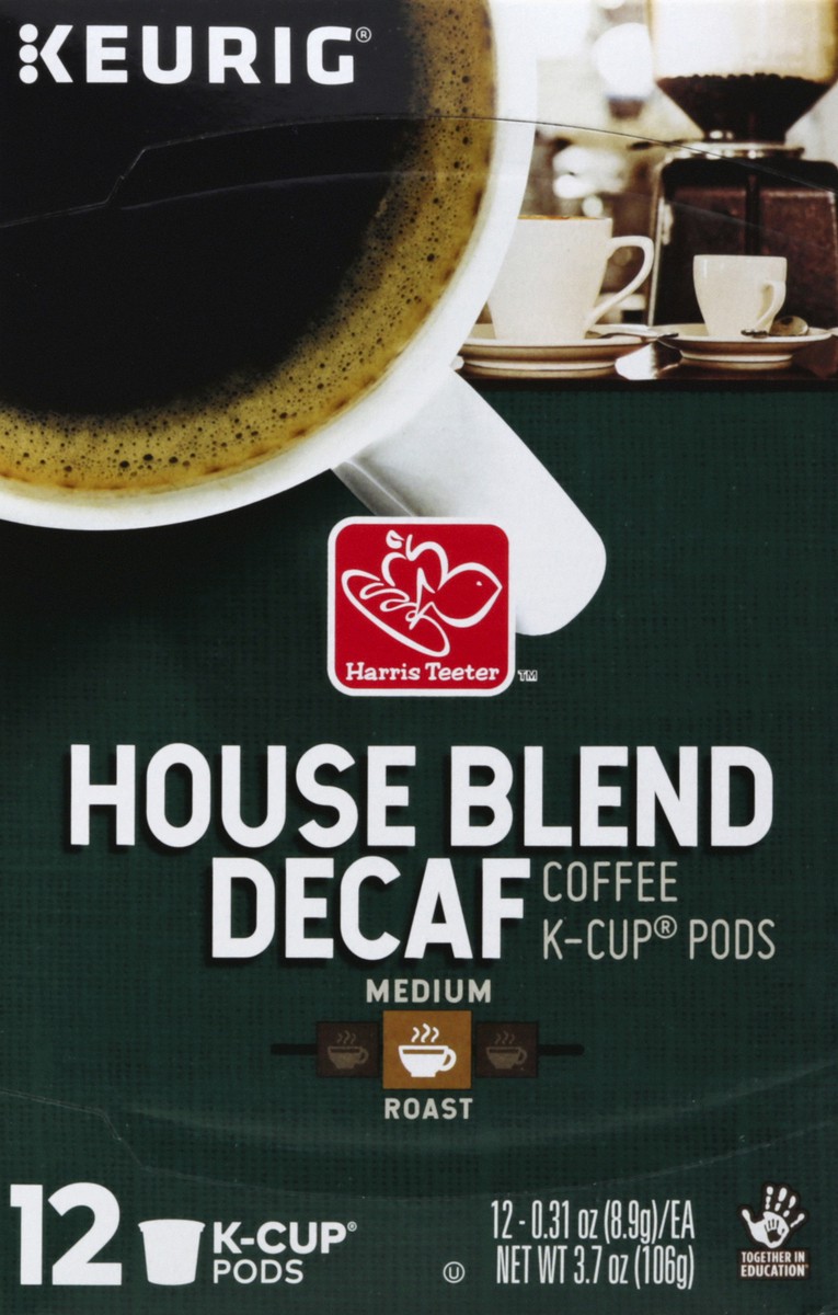 slide 4 of 5, Harris Teeter Coffee Kcups - House Blend Decaf - 12 ct, 12 ct