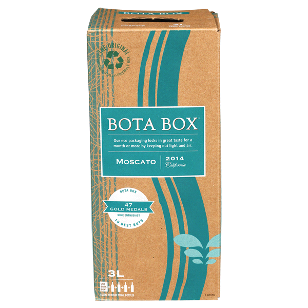 slide 1 of 8, Bota Box Moscato Wine, 3 liter