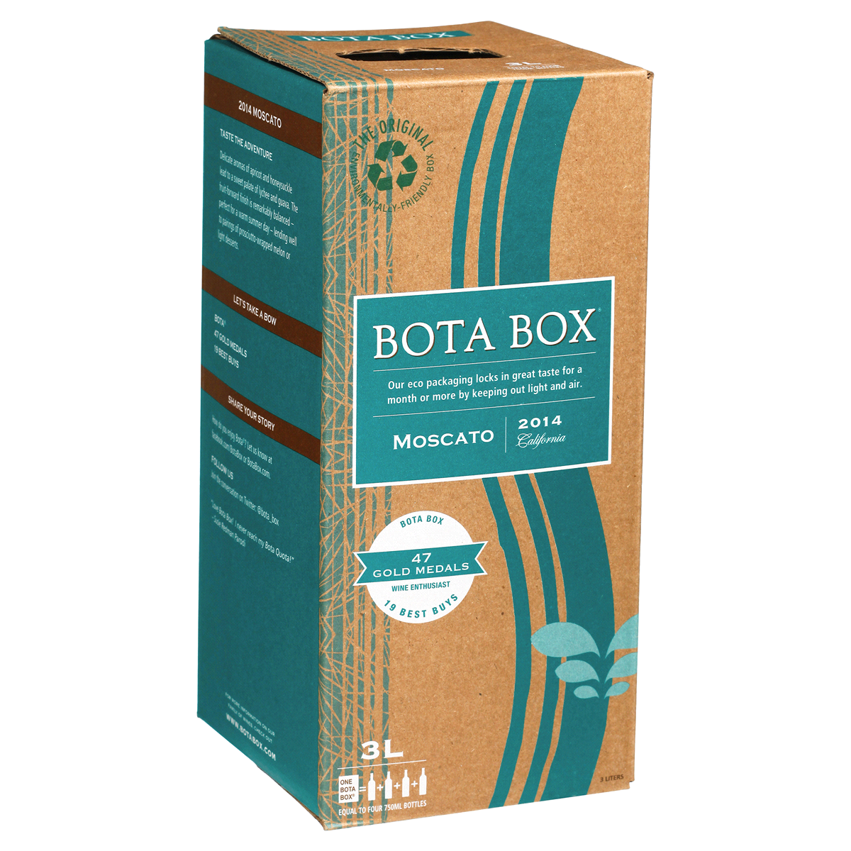 slide 8 of 8, Bota Box Moscato Wine, 3 liter