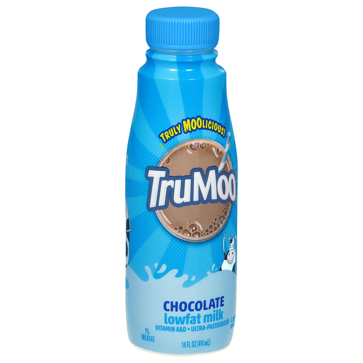 slide 5 of 7, TruMoo Chocolate Low Fat ESL Milk 14oz, 12 fl oz