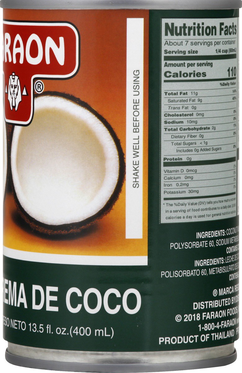 slide 8 of 9, Faraon Coconut Cream Milk, 13.5 oz