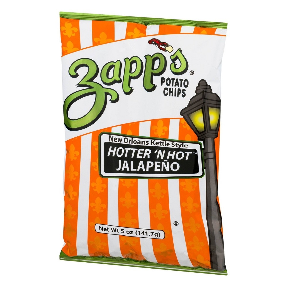slide 4 of 4, Zapp's New Orleans Kettle Style Hotter'N Hot Jalapeno Potato Chips, 5 oz