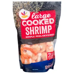 Farm Raised Cooked EZ-Peel Deveined Large Shrimp 31-40 ct per lb Frozen