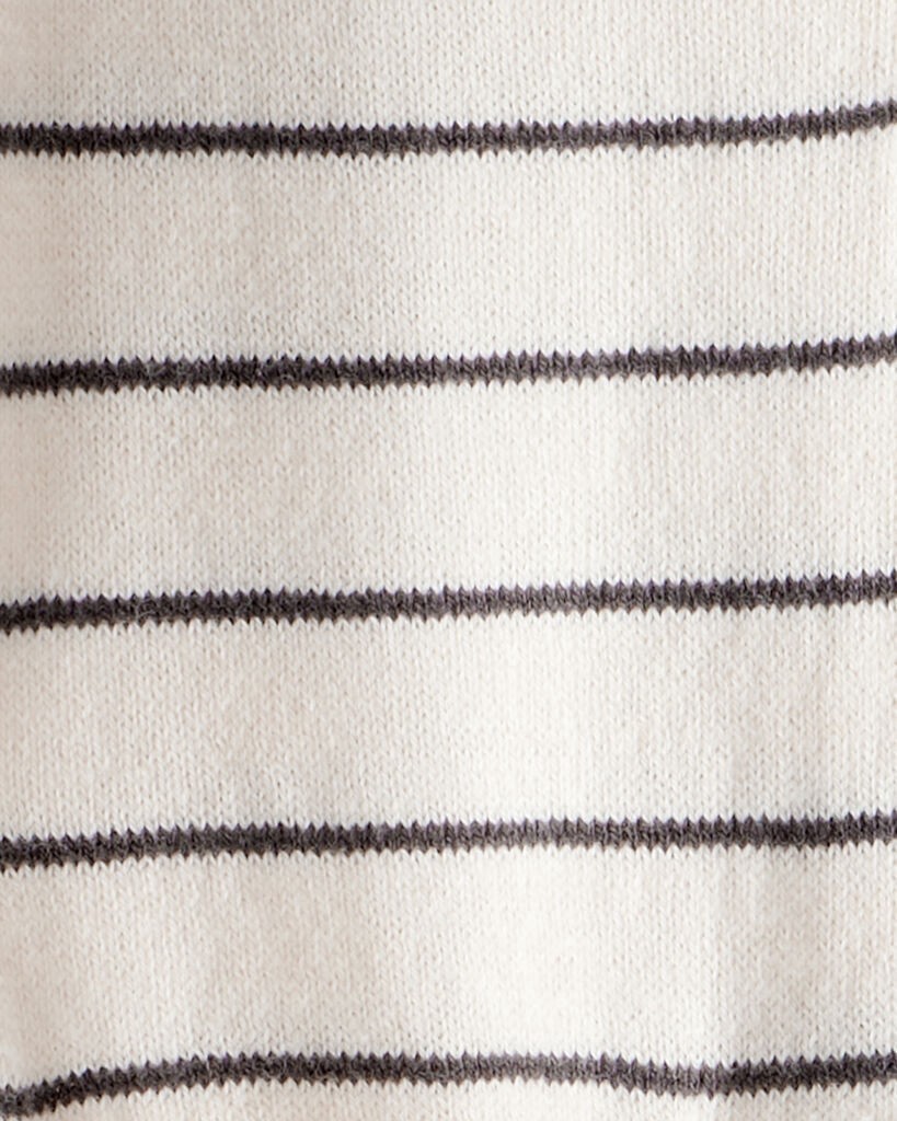 slide 2 of 4, Carter's Baby Boy Striped Cotton Long-Sleeve Jumpsuit - White White NB, 1 ct