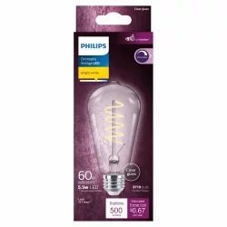 Philips 5.5-Watt ST19 Dimmable Vintage LED Light Bulbs