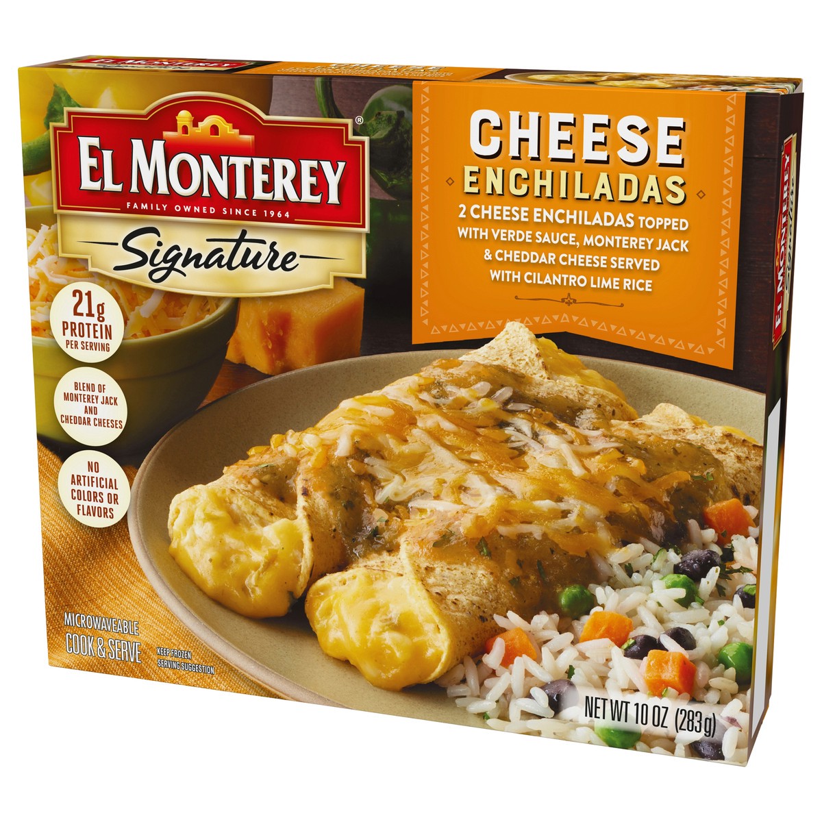 slide 3 of 9, El Monterey Signature Cheese Enchiladas, 10 oz