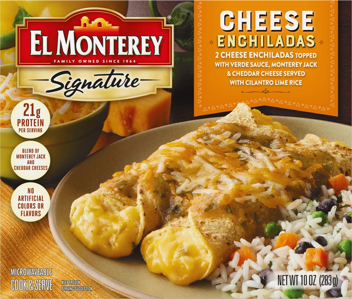 slide 7 of 9, El Monterey Signature Cheese Enchiladas, 10 oz