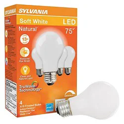 Sylvania TruWave LED 75 Watt A19 Soft White Frost Light Bulbs