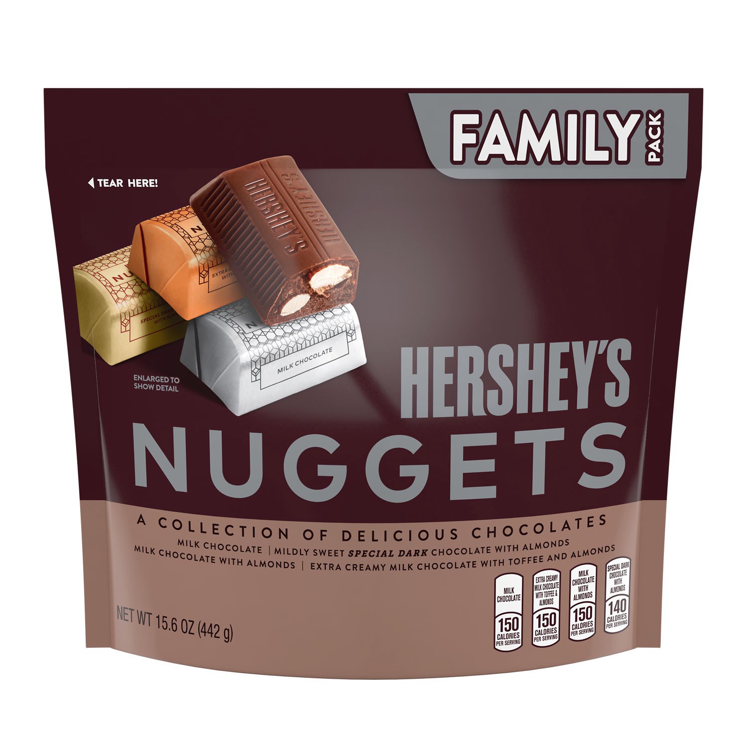 slide 1 of 5, Hershey's NUGGETS Assorted Chocolate Candy Family Pack, 15.6 oz, 15.6 oz