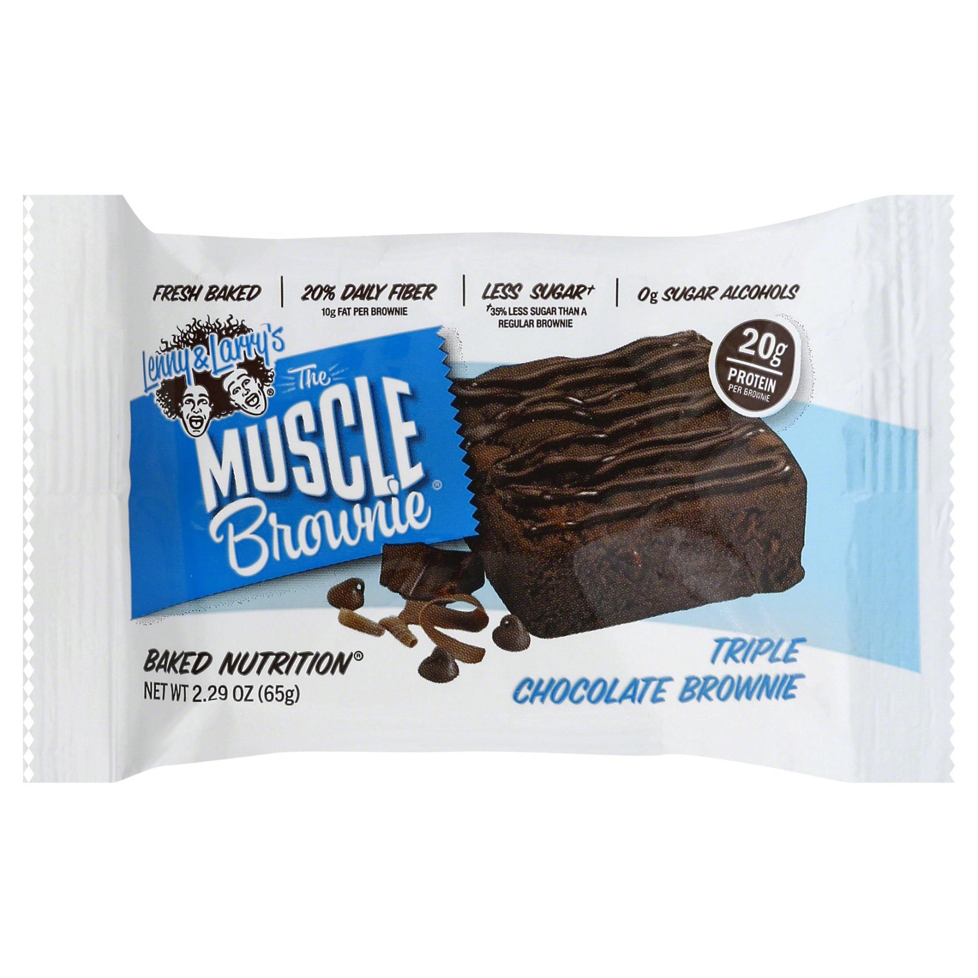 slide 1 of 1, Lenny & Larry's Muscle Brownie 2.29 oz, 2.82 oz