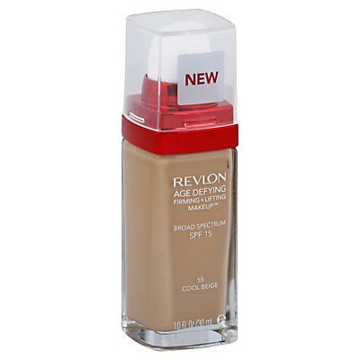 slide 1 of 2, Revlon Firming + Lifting Makeup, Broad Spectrum 15, Cool Beige 55, 1 oz