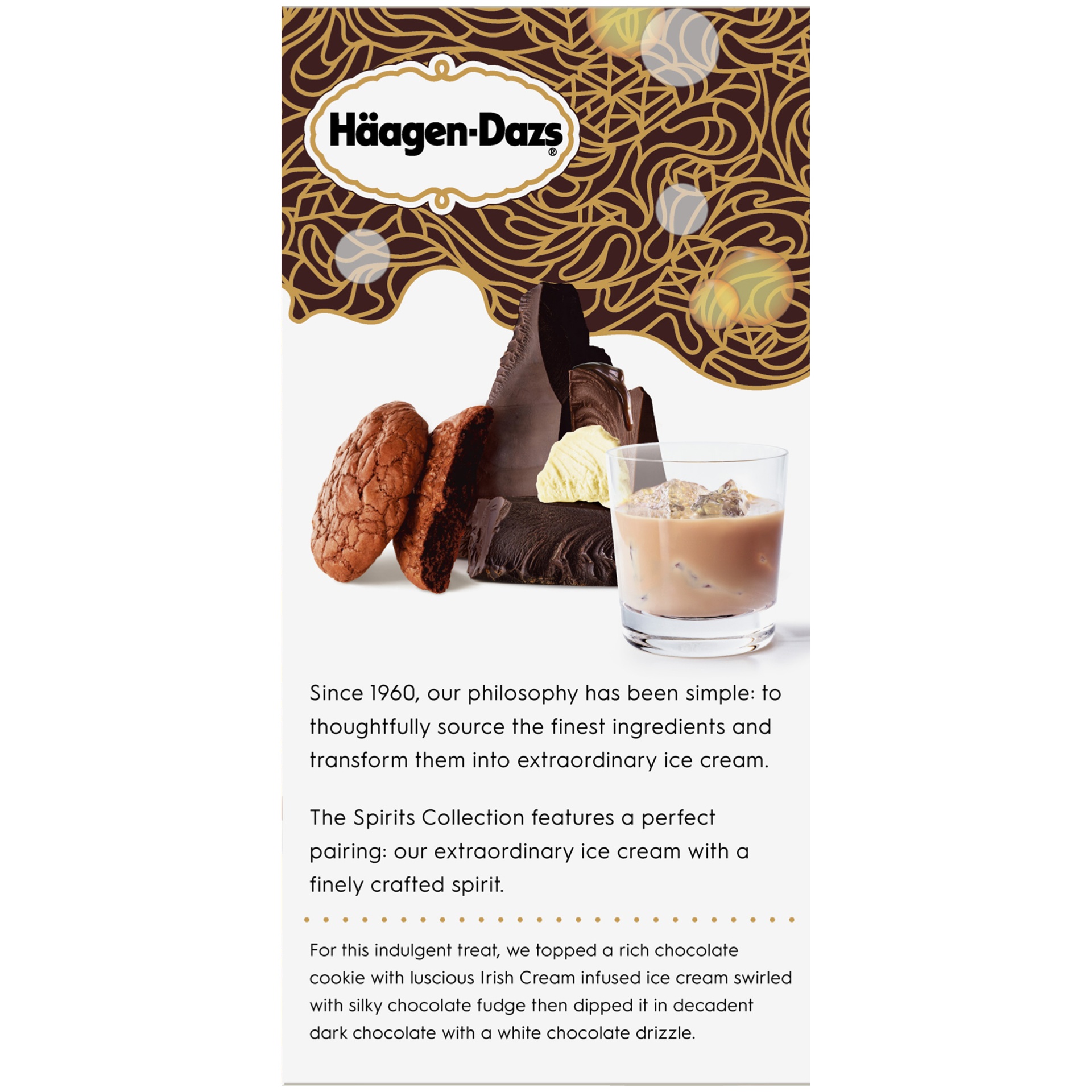 slide 3 of 6, Häagen-Dazs Spirits Irish Cream Ice Cream Cookie Squares 3 Count, 9 fl oz