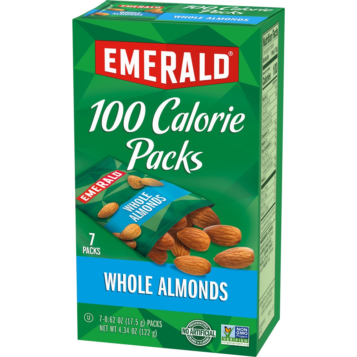 slide 3 of 11, Emerald Natural Almonds 100 Calorie Packs, 7 ct