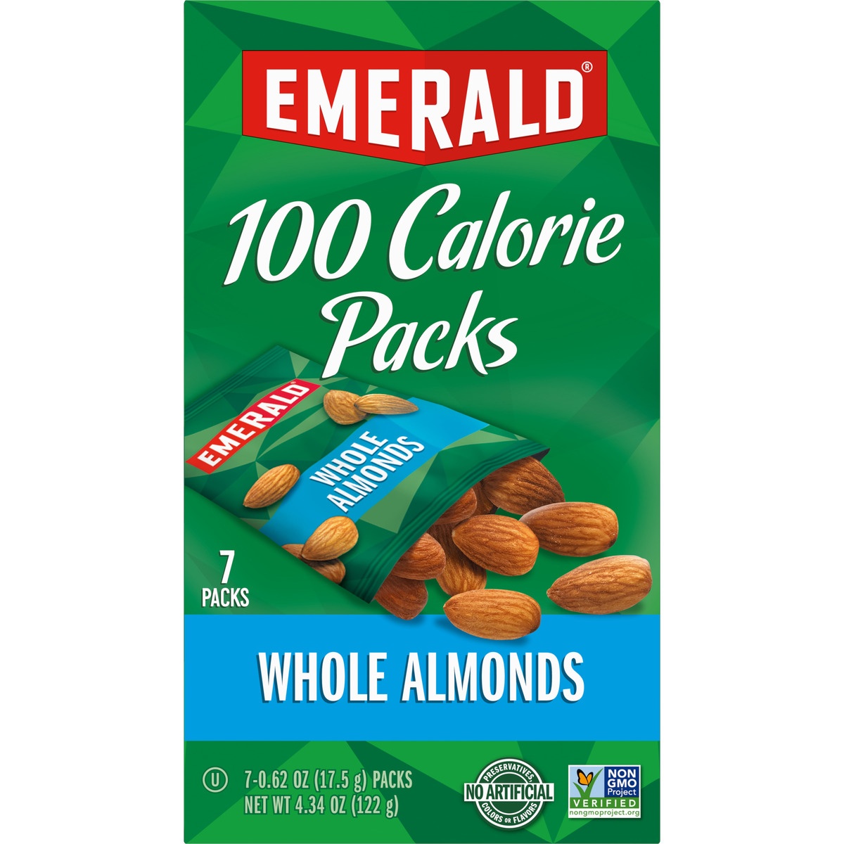 slide 9 of 11, Emerald Natural Almonds 100 Calorie Packs, 7 ct