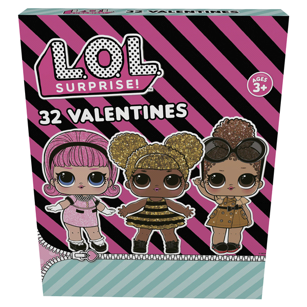 slide 1 of 1, LOL Dolls Classroom Valentine Exchange Cards, 32 ct