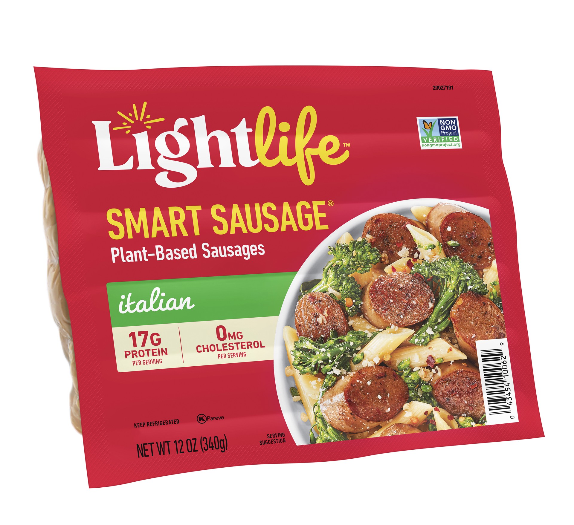 slide 2 of 5, Lightlife Smart Sausages Plant-Based Vegan Italian Sausage, 12 oz