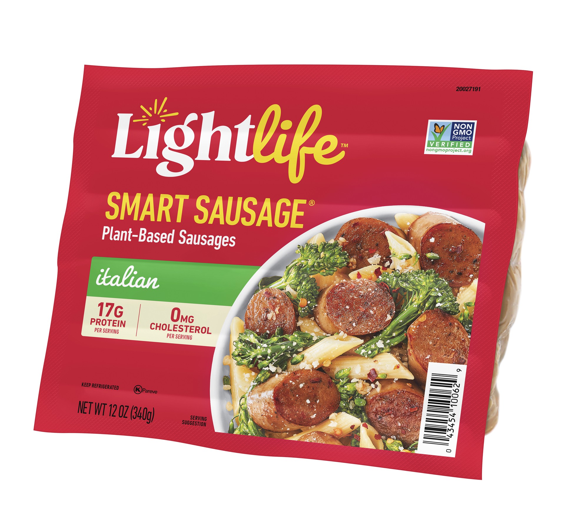 slide 4 of 5, Lightlife Smart Sausages Plant-Based Vegan Italian Sausage, 12 oz