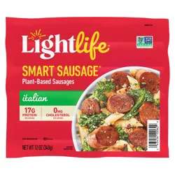 Lightlife Smart Sausages Plant-Based Vegan Italian Sausage