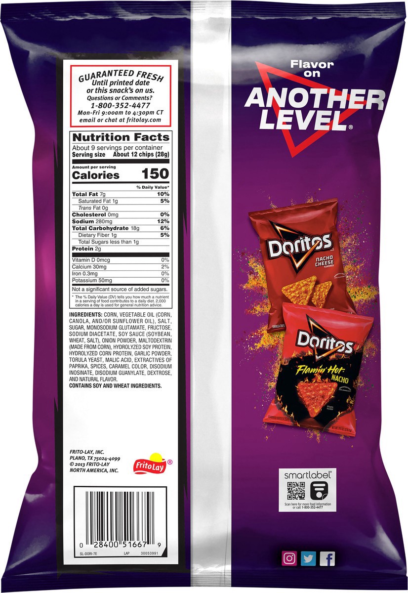 slide 3 of 4, Doritos Spicy Sweet Chili Flavored Tortilla Chips, 9.25 oz
