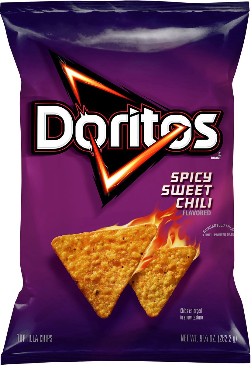 slide 4 of 4, Doritos Spicy Sweet Chili Flavored Tortilla Chips, 9.25 oz