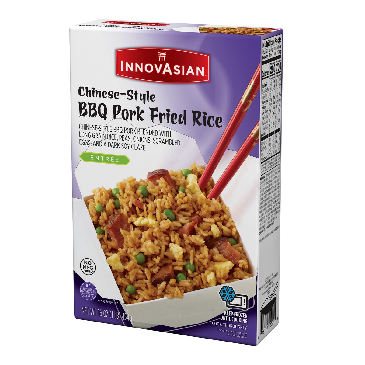 slide 8 of 9, InnovAsian BBQ Pork Fried Rice, 16 oz