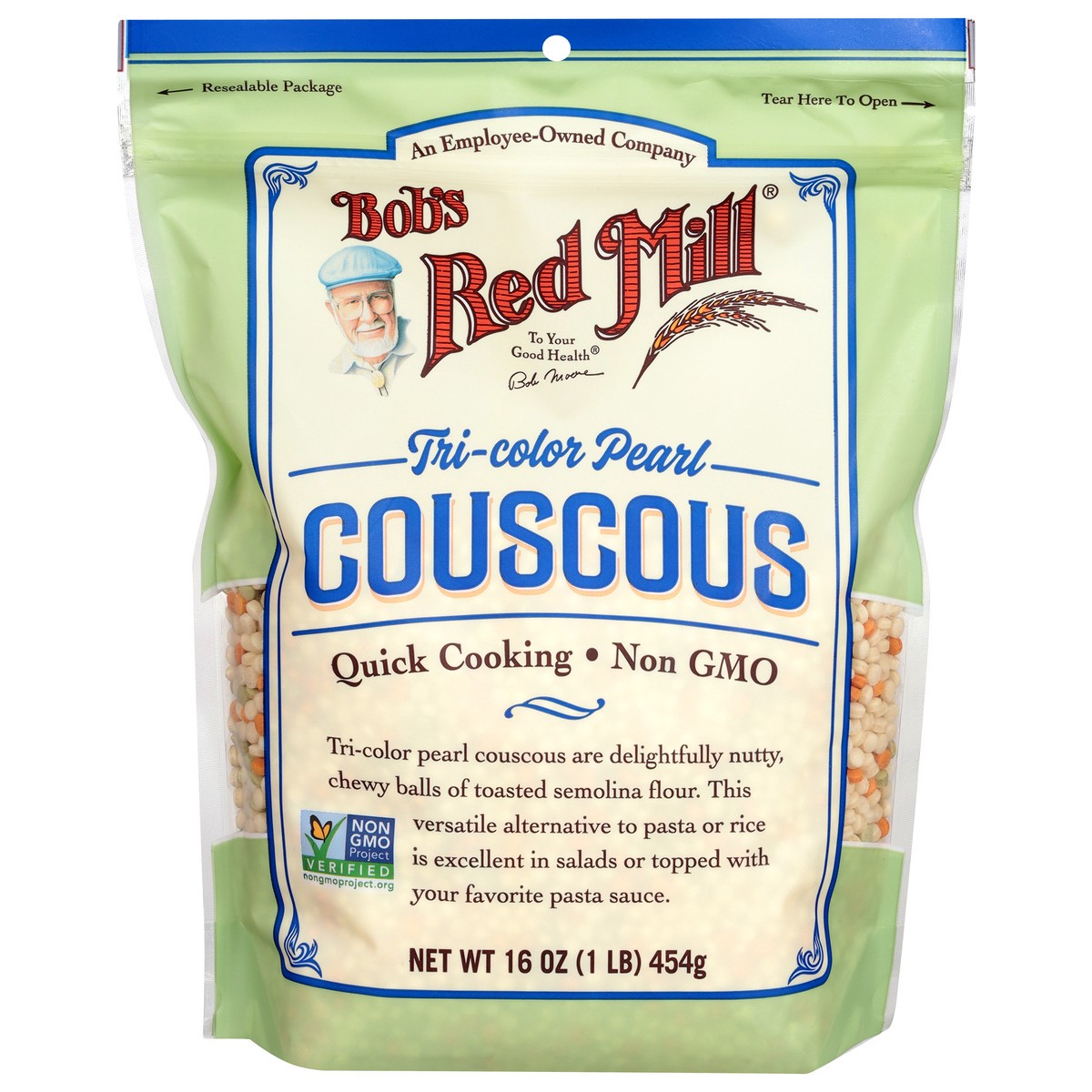 slide 1 of 9, Bob's Red Mill Tri-Color Pearl Couscous 16 oz, 16 oz