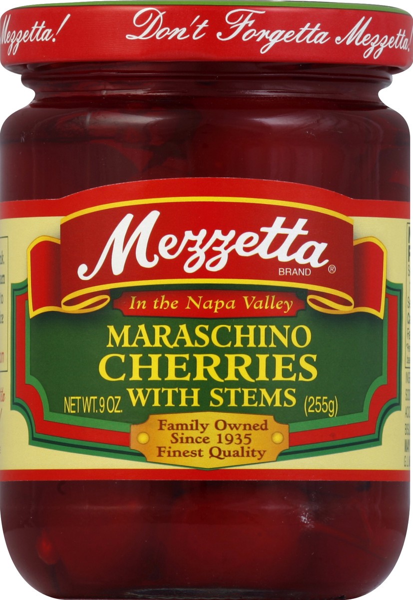 slide 2 of 2, Mezzetta Cherries With Stems, 8 oz