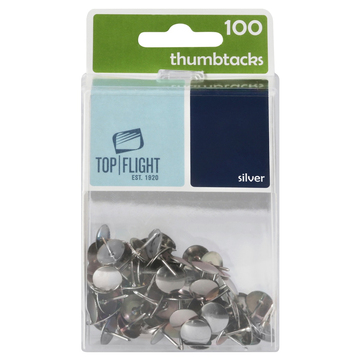 Thumb Tack 100 count, Silver