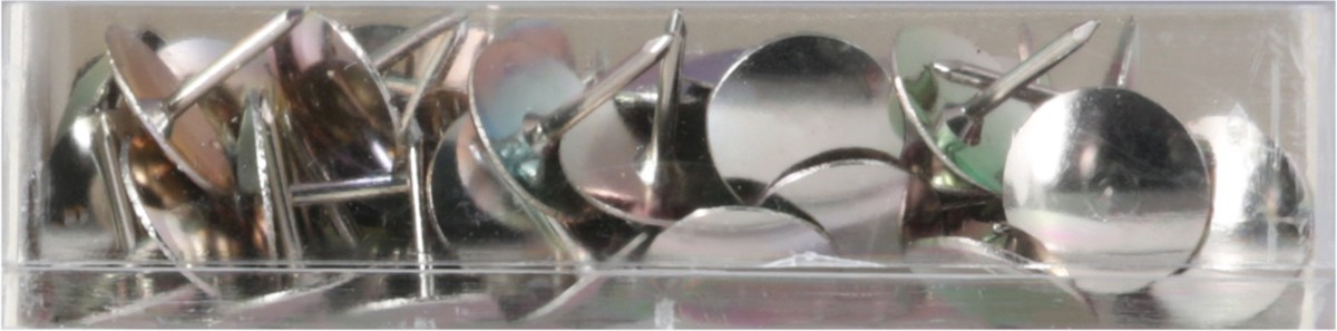 slide 5 of 12, Top Flight Silver Thumb Tacks, 100 ct