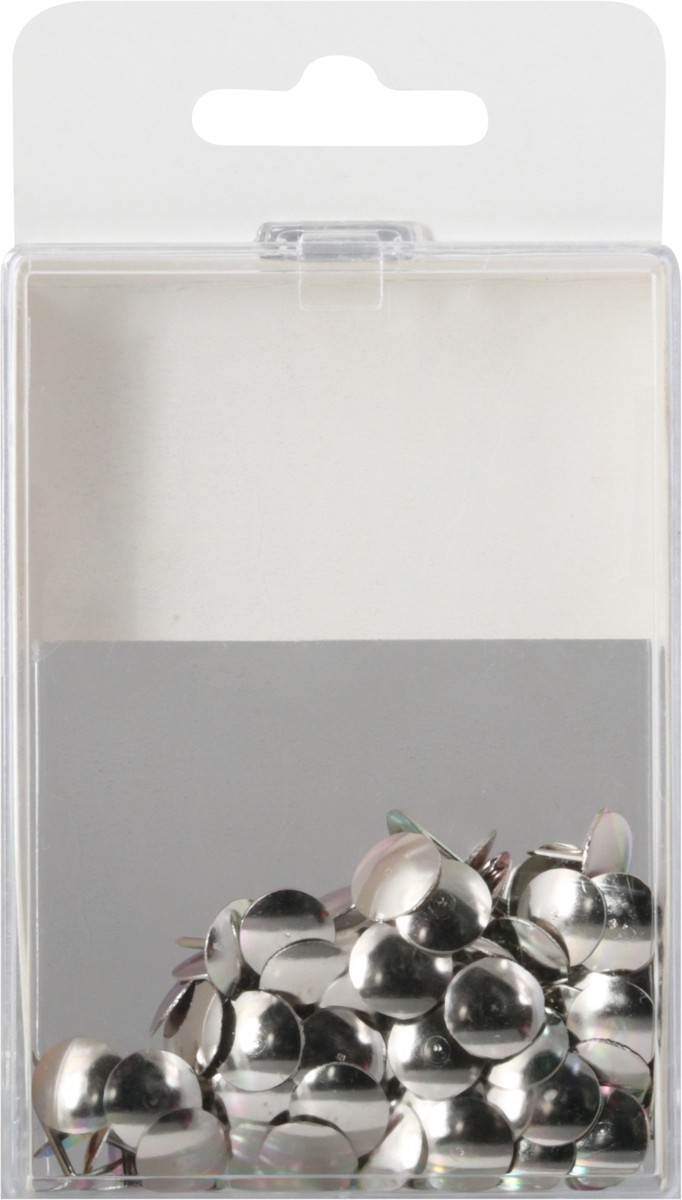 slide 6 of 12, Top Flight Silver Thumb Tacks, 100 ct
