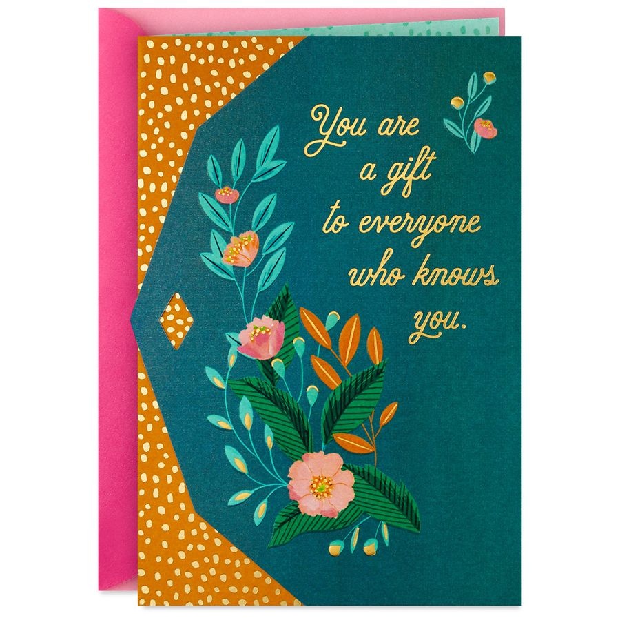 Hallmark Birthday Card (You Are a Gift Flowers) E17 1 ct | Shipt