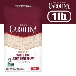 Carolina White Rice, Extra Long Grain, Enriched