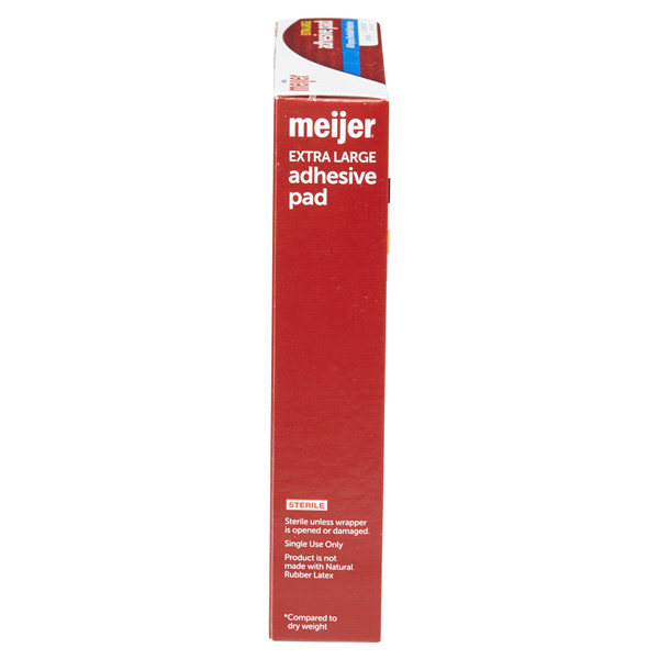 slide 12 of 29, Meijer Large Plastic Adhesive 3" Pad, 10 ct