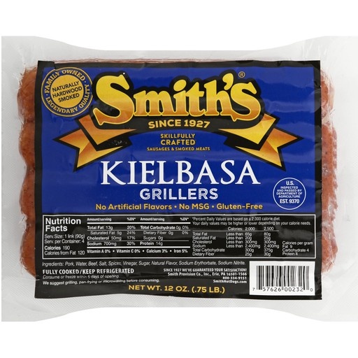 slide 1 of 8, Smith's Kielbasa Grillers, 1 ct