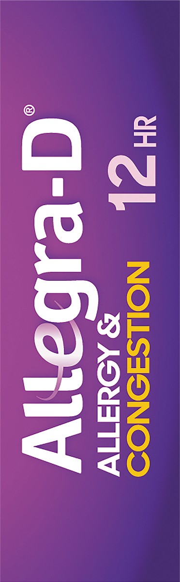 slide 5 of 7, Allegra-D Allegra D Allergy & Congestion 10 ea P, 10 ct