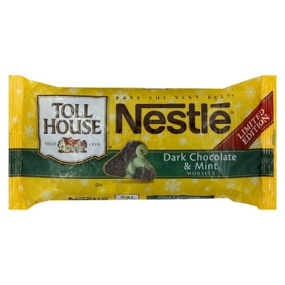 slide 1 of 1, Nestlé Toll House Winter Dark Chocolate & Mint Morsels, 10 oz