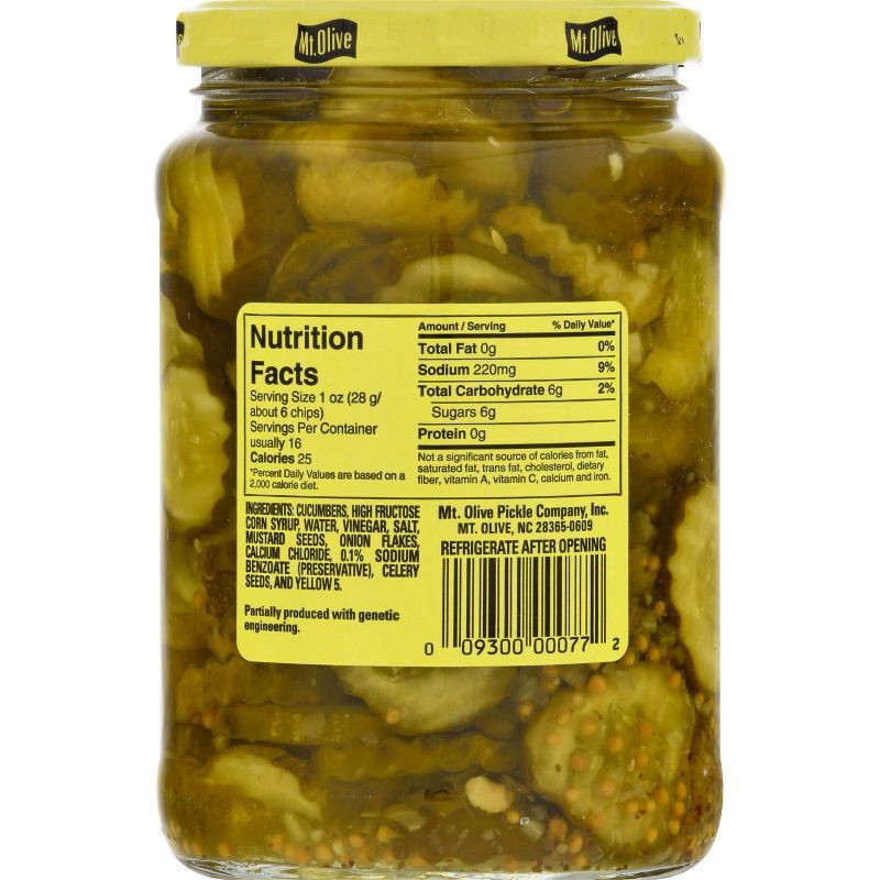 slide 2 of 4, Mt. Olive Old-Fashioned Sweet Bread & Butter Pickle Chips - 24oz, 24 fl oz