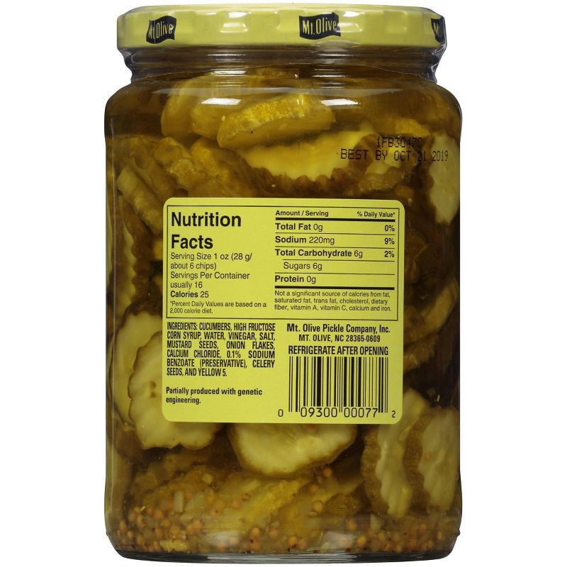 slide 4 of 4, Mt. Olive Old-Fashioned Sweet Bread & Butter Pickle Chips - 24oz, 24 fl oz