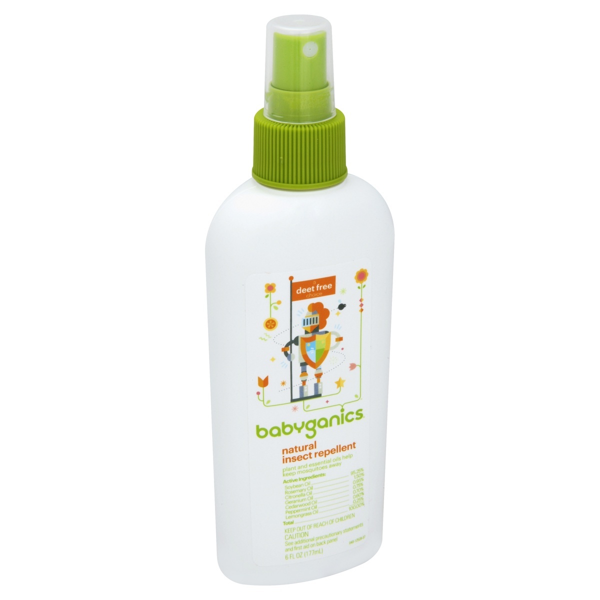 slide 1 of 6, Babyganics Bug Spray Deet Free, 6 fl oz