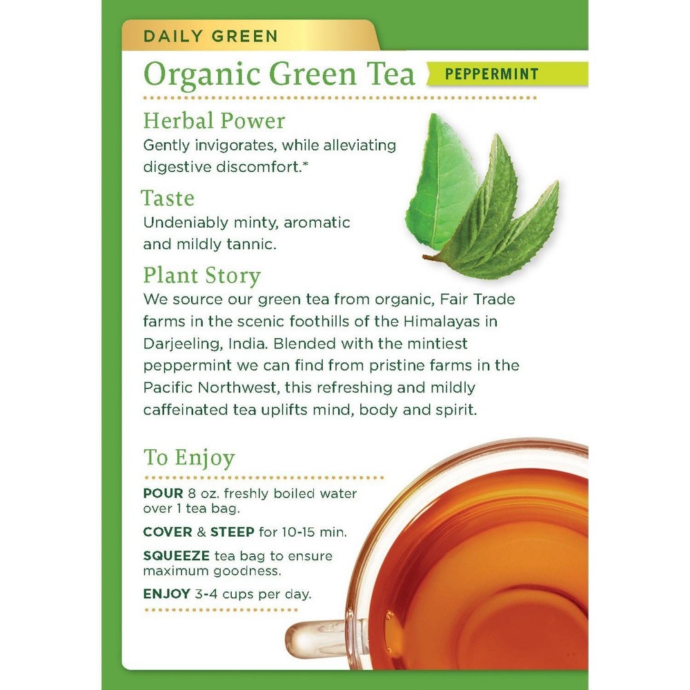 slide 3 of 4, Traditional Medicinals Organic Green Tea with Peppermint, 16 ct