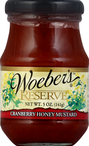 slide 1 of 1, Woeber's Reserve Cranberry Honey Mustard, 5 oz