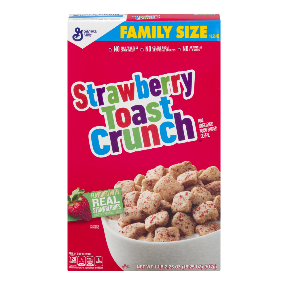 slide 1 of 1, Strawberry Toast Crunch Cereal, 18.25 oz