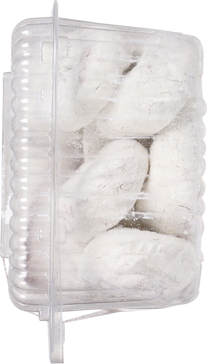 slide 6 of 12, First Street Mini Powdered Sugar Cake Donuts, 15 oz