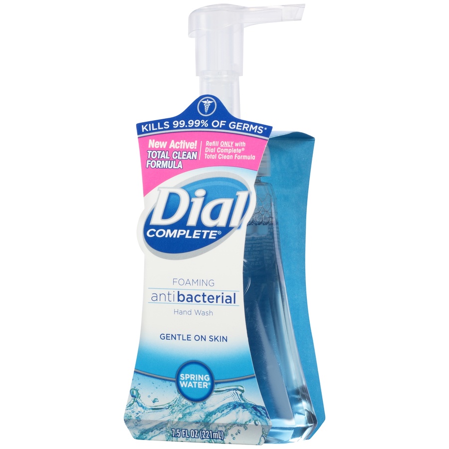 Dial Complete Spring Water Foaming Antibacterial Hand Wash Blue 7.5