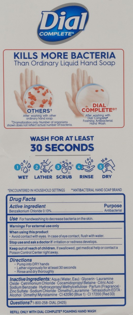slide 5 of 9, Dial Antibacterial Foaming Hand Wash, Spring Water, 7.5 fl oz, 7.5 fl oz