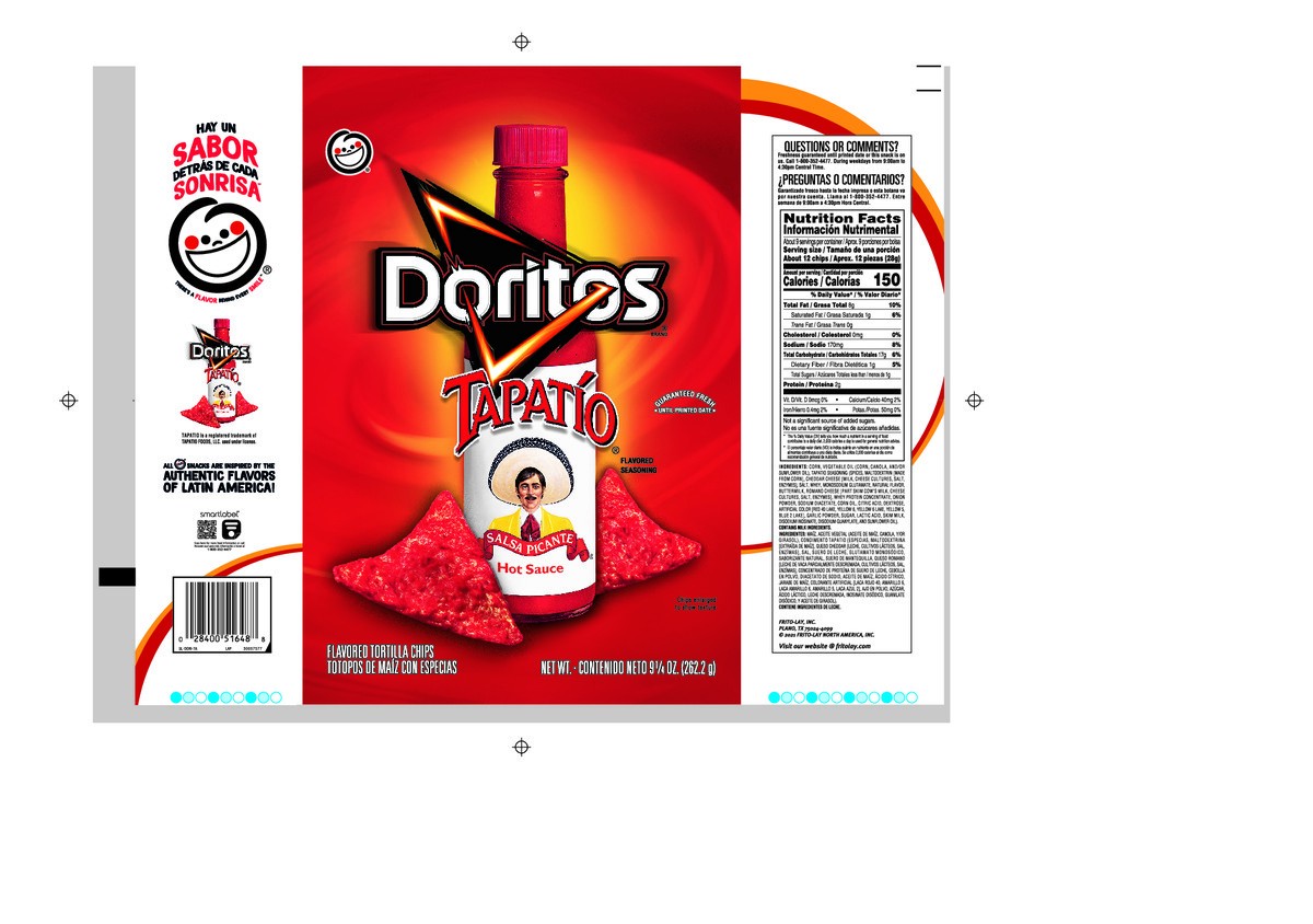 slide 6 of 8, Doritos Flavored Tortilla Chips Tapatio Flavored 9 1/4 Oz, 9.25 oz